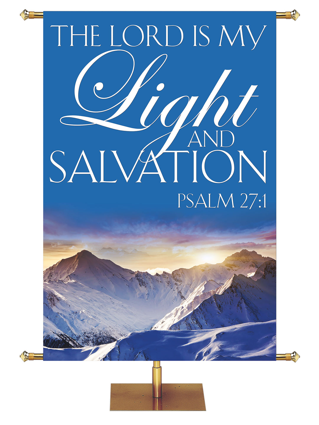 Portraits of Sacred Winter The Lord is My Light C - Christmas Banners - PraiseBanners