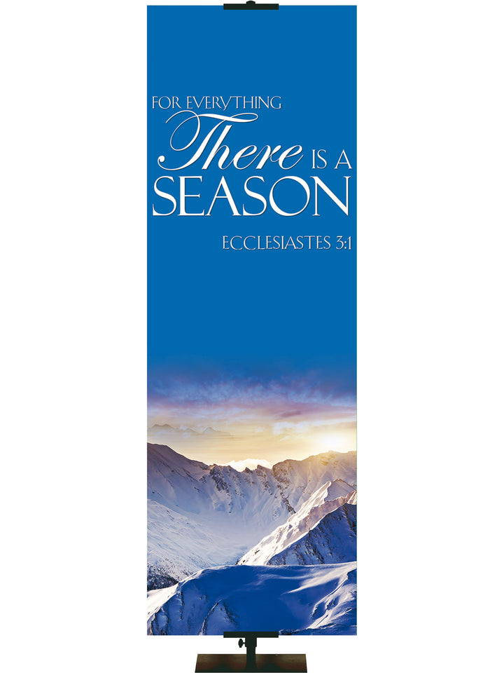 Portraits of Sacred Winter There is A Season C - Christmas Banners - PraiseBanners