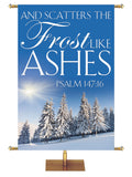 Portraits of Sacred Winter Frost like Ashes D - Christmas Banners - PraiseBanners
