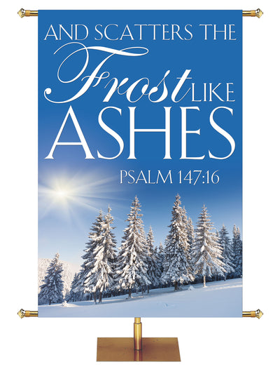 Portraits of Sacred Winter Frost like Ashes D - Christmas Banners - PraiseBanners