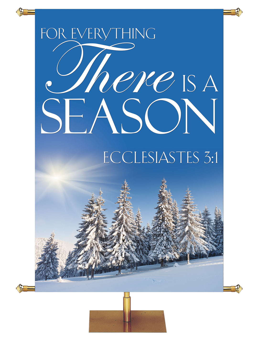 Portraits of Sacred Winter There is A Season D - Christmas Banners - PraiseBanners