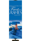 Portraits of Sacred Winter Frost like Ashes E - Christmas Banners - PraiseBanners