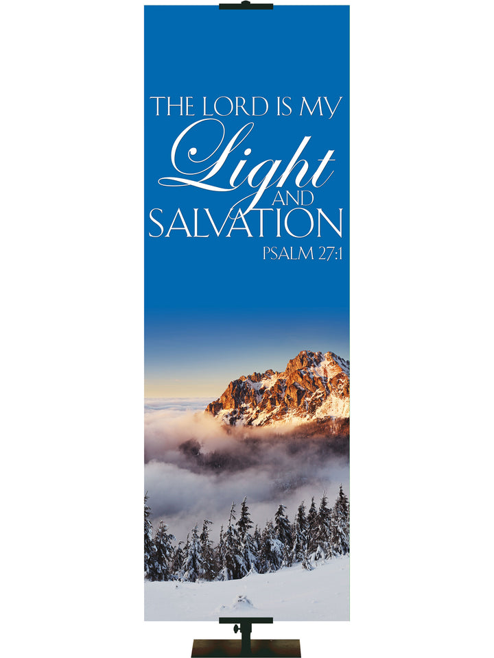 Portraits of Sacred Winter The Lord is My Light F - Christmas Banners - PraiseBanners