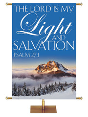 Portraits of Sacred Winter The Lord is My Light F - Christmas Banners - PraiseBanners