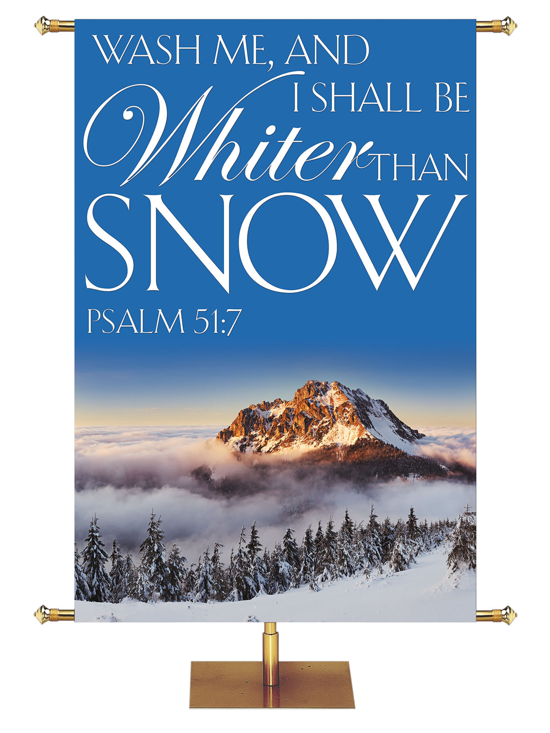 Portraits of Sacred Winter Whiter Than Snow F - Christmas Banners - PraiseBanners