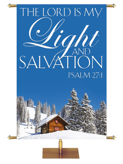 Portraits of Sacred Winter The Lord is My Light H - Christmas Banners - PraiseBanners