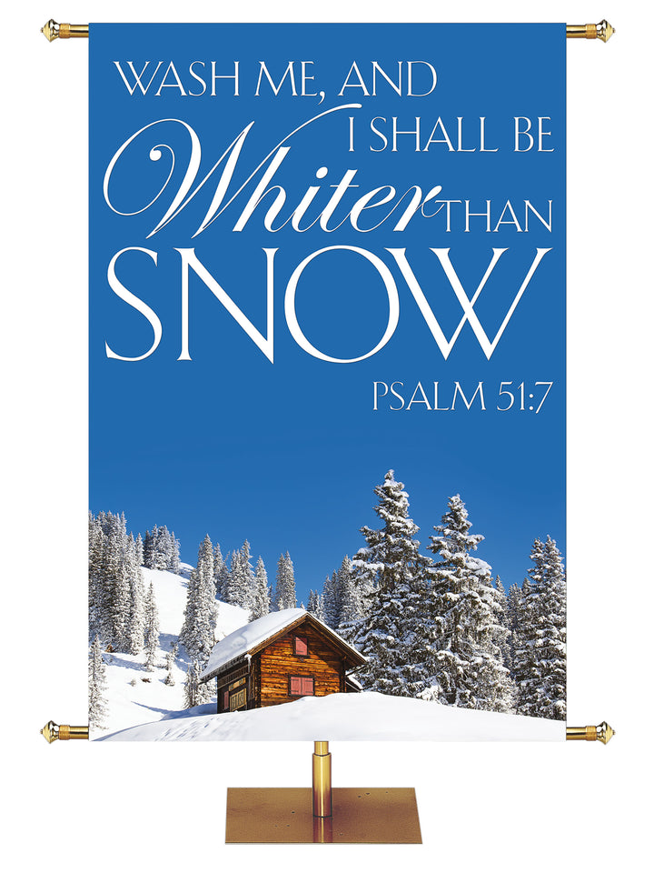 Portraits of Sacred Winter Whiter Than Snow H - Christmas Banners - PraiseBanners