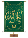 He is Christ the Lord Shimmering Christmas Church Banner