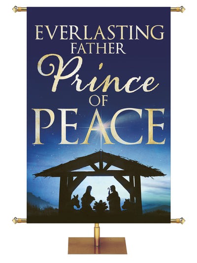 Silent Night Silhouettes Prince of Peace - Christmas Banners - PraiseBanners