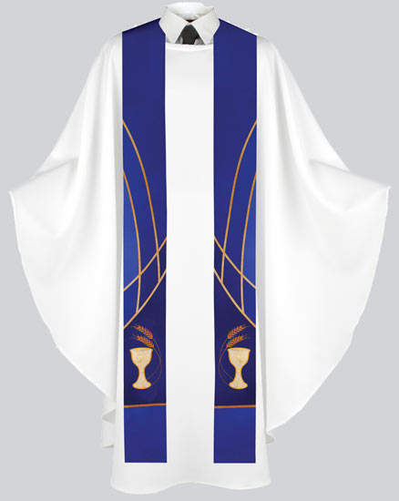 Liturgical Stole Communion Design