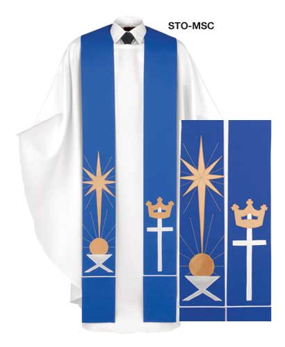 Manger, Star and Cross Stole
